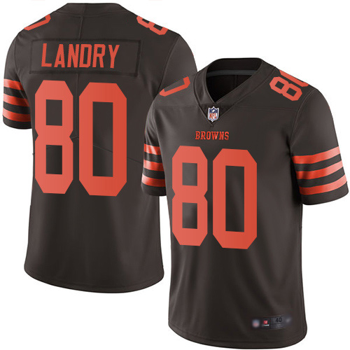 Cleveland Browns Jarvis Landry Men Brown Limited Jersey #80 NFL Football Rush Vapor Untouchable